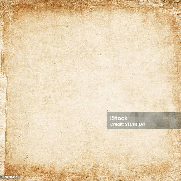 Aged Paper Background Stock Photo - Download Image Now - 2015, Abstract, Ancient