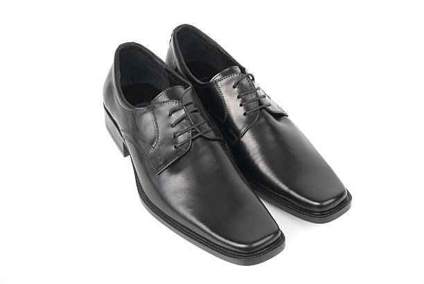 istock Pair of man's black shoes 478154574