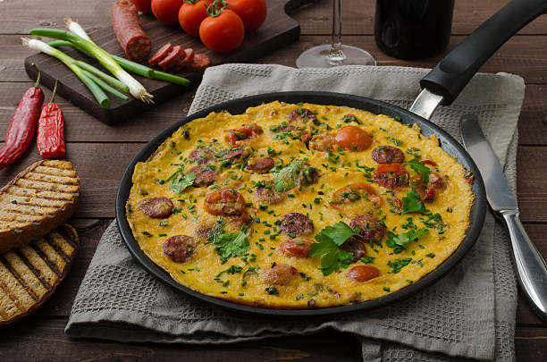 istock Mens omelette with chorizo 478154894