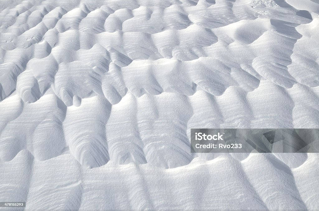 Abstract snow background Wind created patterns on a surface of the snow Abstract Stock Photo