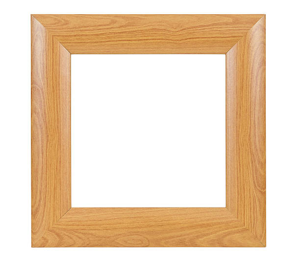 istock Dark square wooden picture frame 478157706