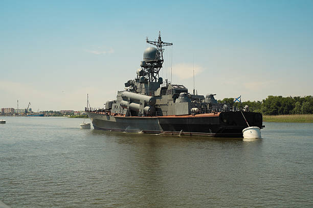 istock Russian warship in Astrakhan. 478159437