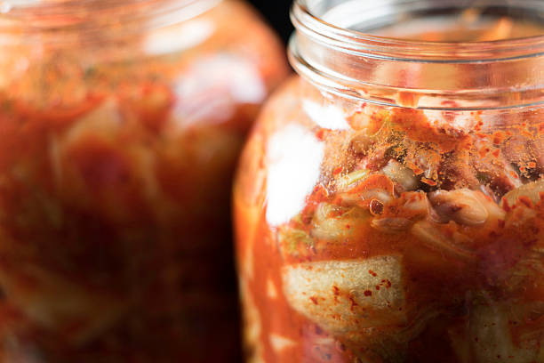 istock Freshly home-made Kimchee in bottle 478166866