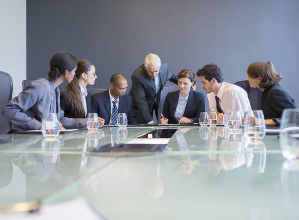istock Business people talking in meeting 478168081