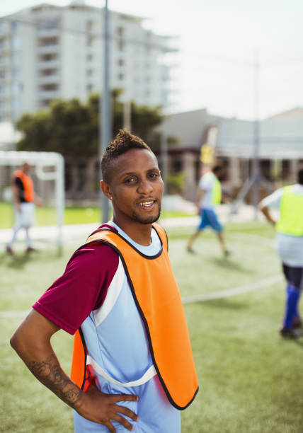 istock Soccer player smiling on field 478168863