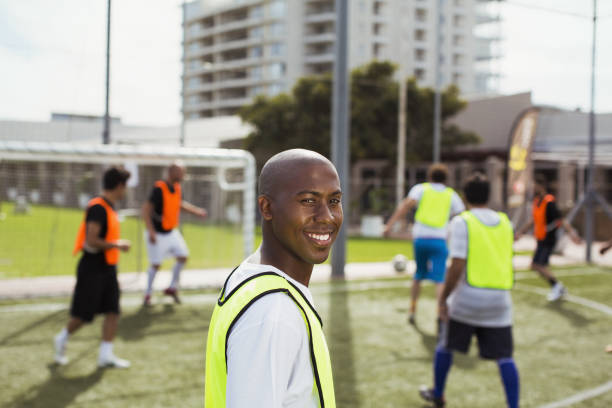 istock Soccer player smiling on field 478168885