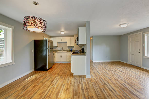 istock Empty house interior with furnished kitchen room 478169034