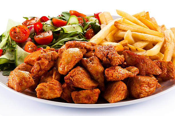 istock Kebab - grilled meat and vegetables 478169632