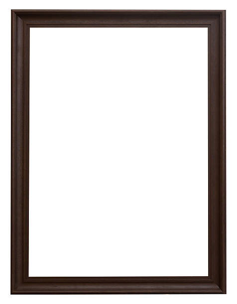 istock Wood frame for picture on isolated white with space. 478170524
