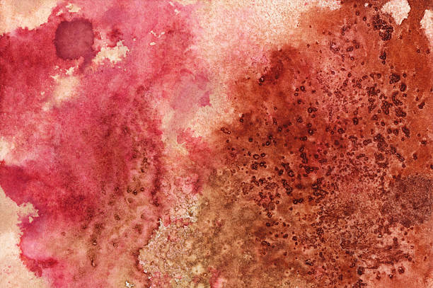 istock Hand painted with red and brown textured background 478171278