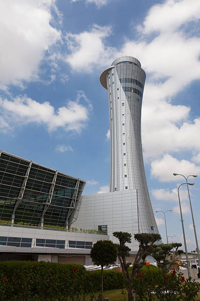 Air control tower in Israel at morning