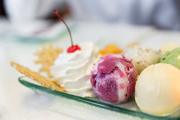 istock Assorted flavors of ice cream with various toppings 478179912