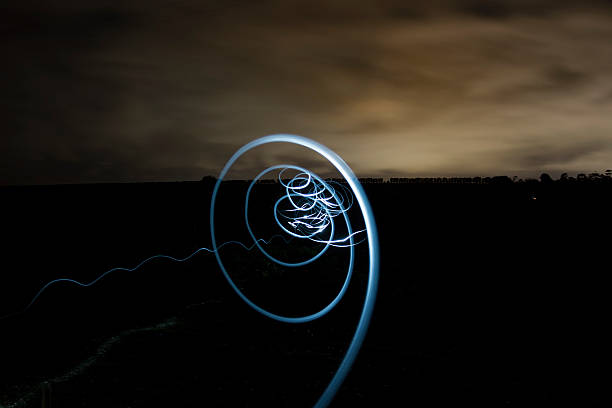 istock Abstract Light Painting in Field At Night 478180754