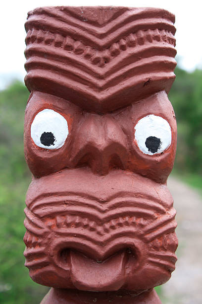 istock Handcrafted Maori Mask in Rotorua 478183526