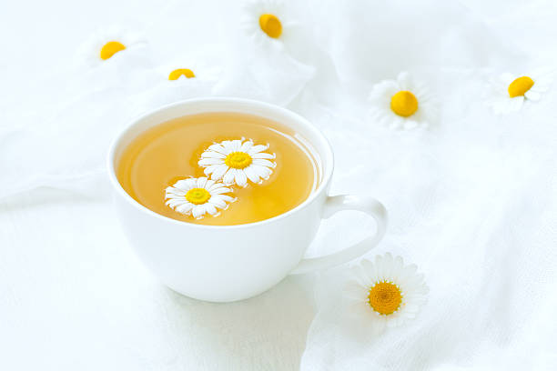 istock White cup of natural healthy chamomile herb tea with fresh 478183880