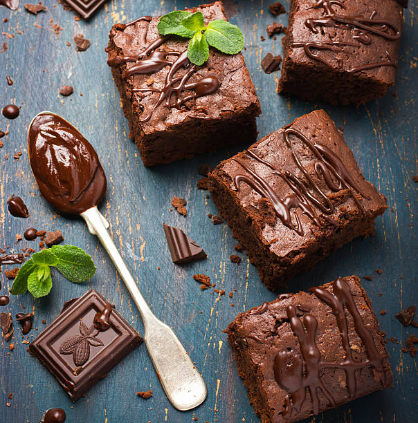 istock homemade chocolate brownies on dark background 478186752