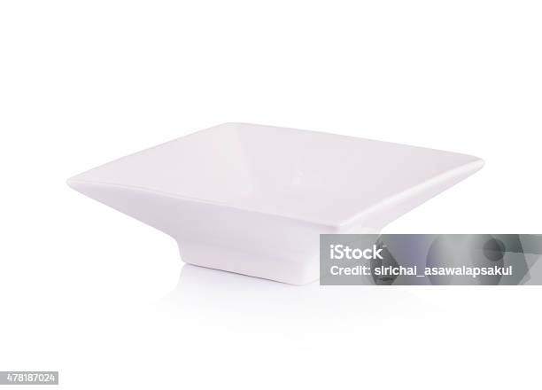 White Ceramic Bowl On White Background Stock Photo - Download Image Now - 2015, Arranging, Banquet