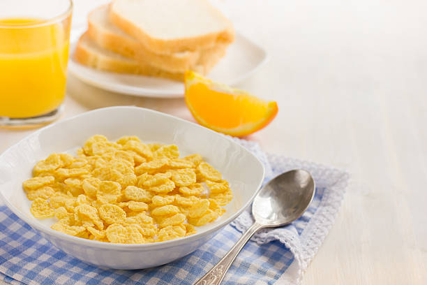 istock Healthy breakfast. Corn flakes and milk. 478187456