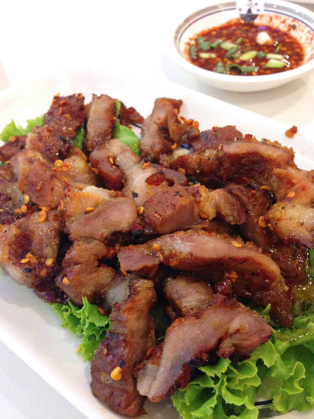 istock closed up spicy grilled pork , thai food 478187564