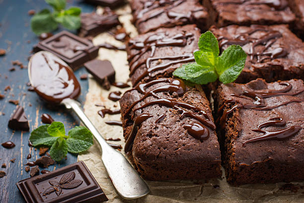 istock chocolate brownies on dark background 478187754
