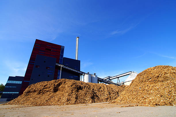 istock Modern industrial factory against blue sky 478187998