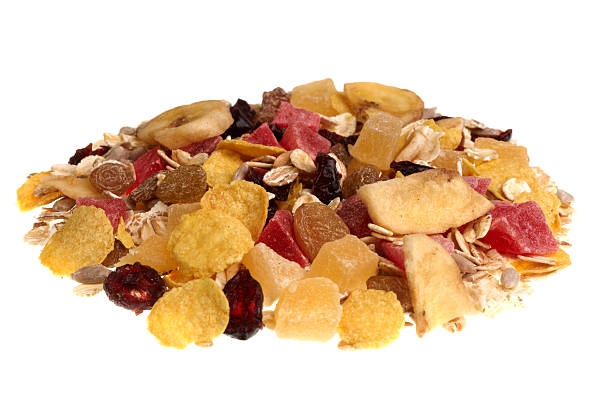 istock Pile of muesli isolated on white background 478188260