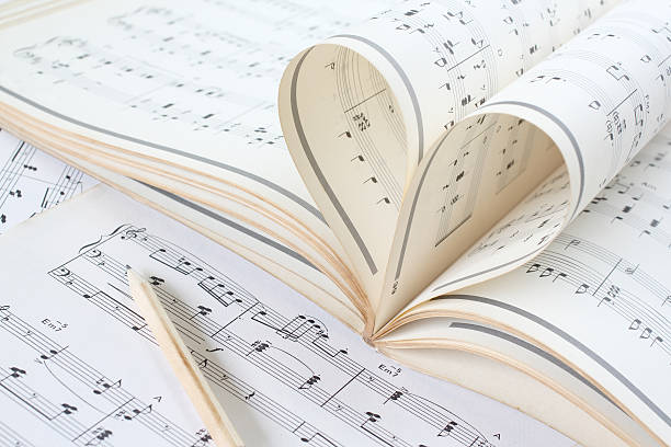 istock music sheet curve look like heart 478196181