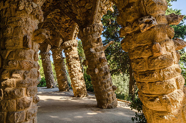 istock Columns by Antoni Gaudi in Park Guell 478197839
