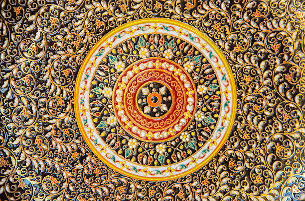 istock Walls thai style color ceramic cup and bowl 478197974