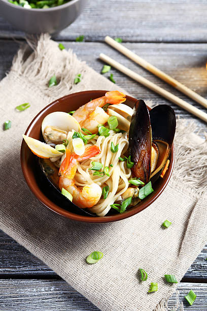 istock tasty noodles with seafood 478200408