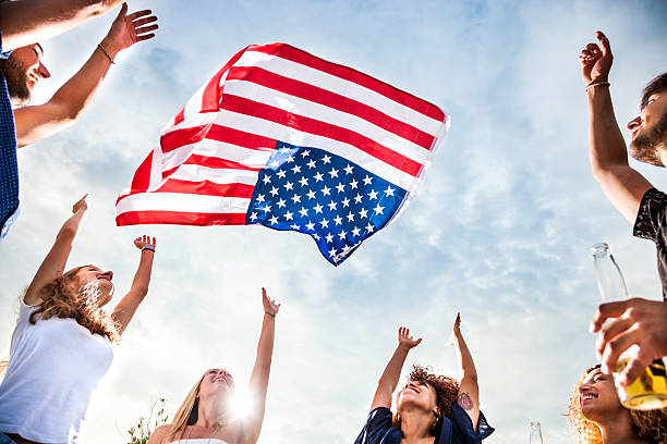 istock Friends celebrating US Independence Day 478200854