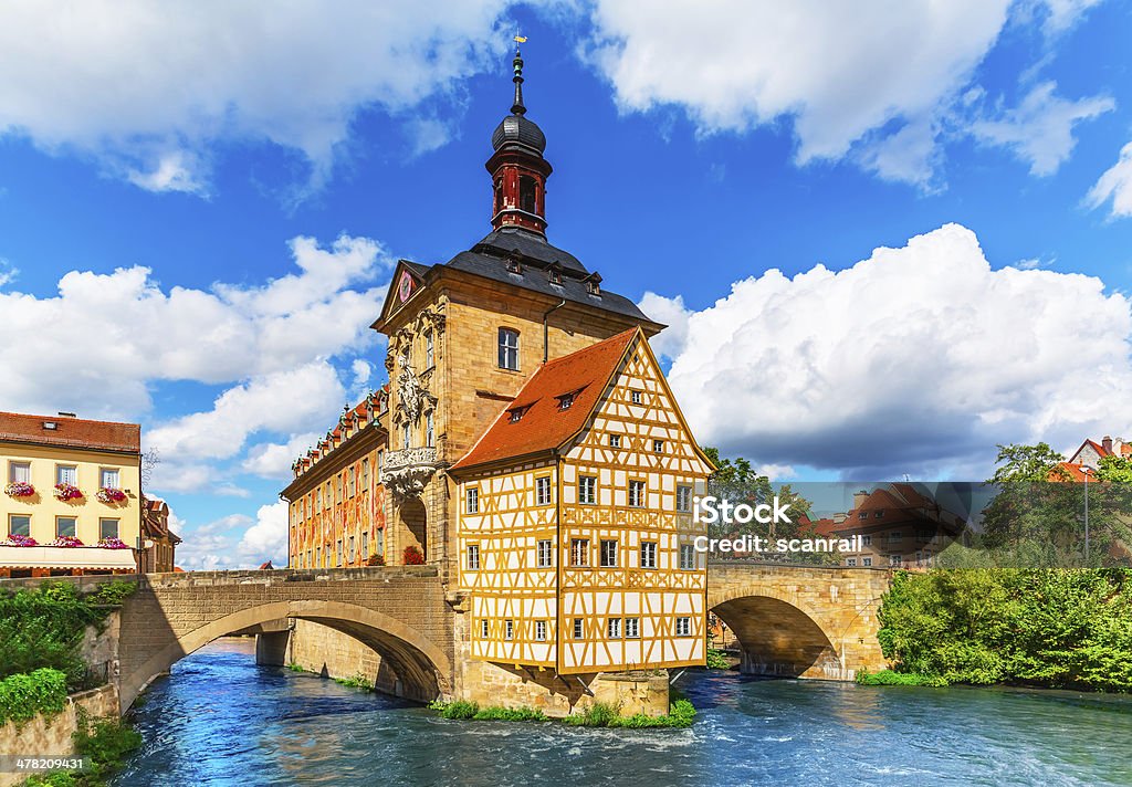 City Hall in Bamberg, Germany Scenic summer view of the Old Town architecture with City Hall building in Bamberg, Germany. See also: Bamberg Stock Photo