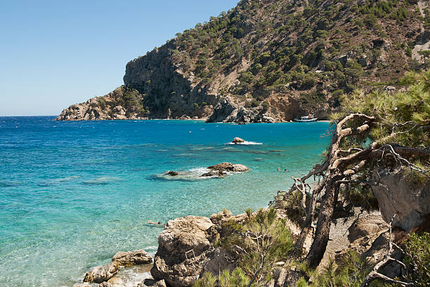 istock Apella beach on windy day - Karpathos 478211727