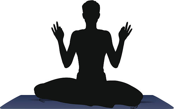 istock Vector Illustration of Yoga pose on a yogamat 478214163