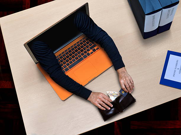 hacker cyber criminal stock photo