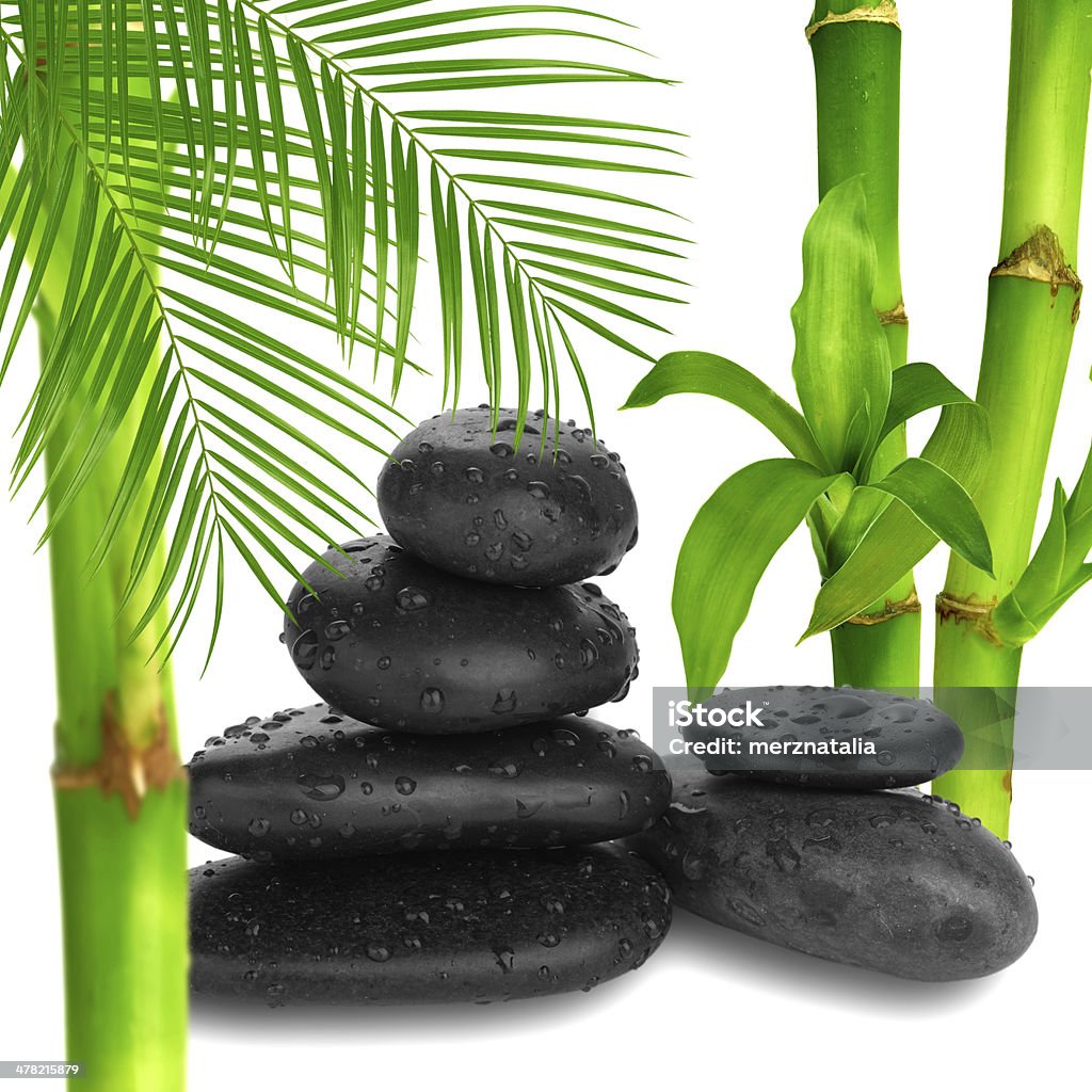 Zen pebbles. Stone spa and healthcare concept. Arrangement Stock Photo