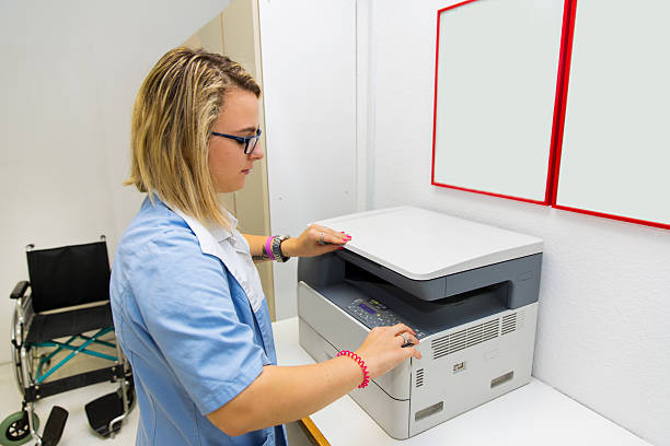 istock Cute Young Nurse with tatoo on her forearm at work. 478216654