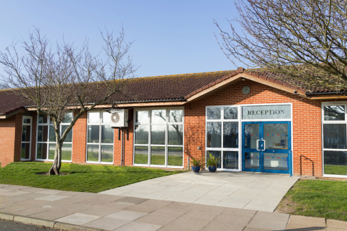 School building in Kent, UK, this type of school is for infant/junior children aged 5-11years old