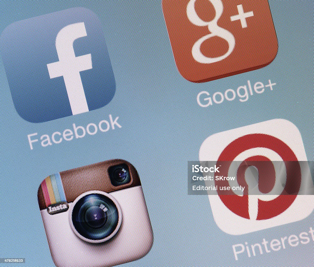 Aplicativos de mídia Social - Foto de stock de Agenda Eletrônica royalty-free