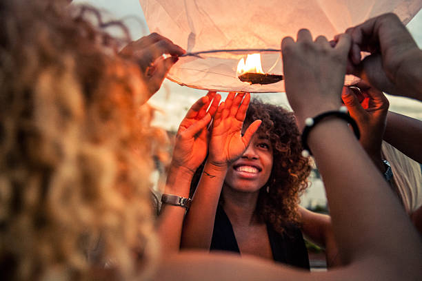 istock Lighting a chinese lantern at birthday party 478219814