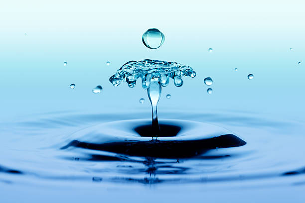 istock Splash effect after collision of two water drops 478220109