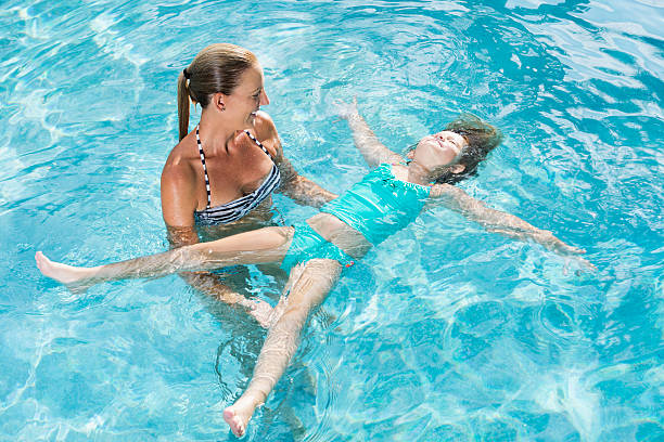 istock Swim instructor with little girl 478220485