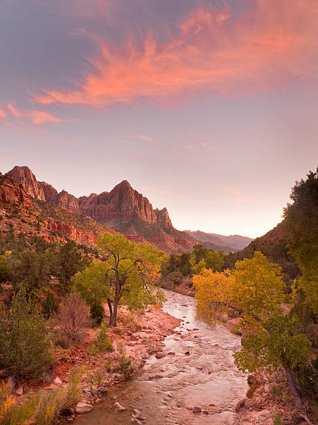 istock Virgin River Sunset, Zion National Park, Utah 478220567