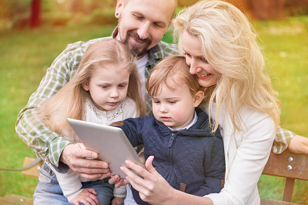 istock Whole family is enjoying the free Internet 478223356
