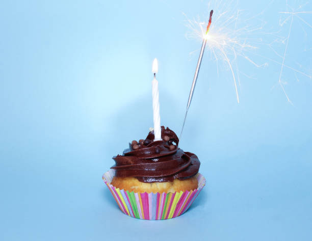 istock Happy Birthday Chocolate Cupcake 478224316