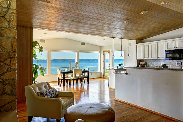 istock Cozy sitting area and bright dining room 478224546