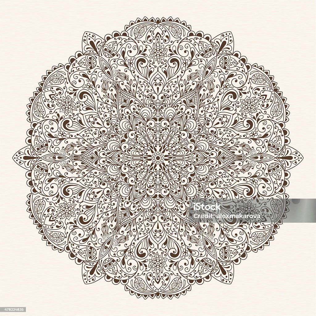 Élément de Design Floral abstrait vectorielles - clipart vectoriel de Abstrait libre de droits