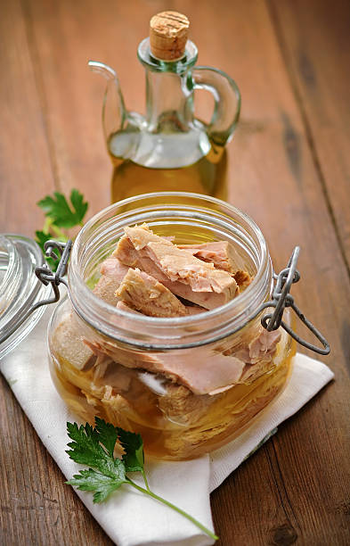 istock Tuna with parsley  in a glass jar 478227298