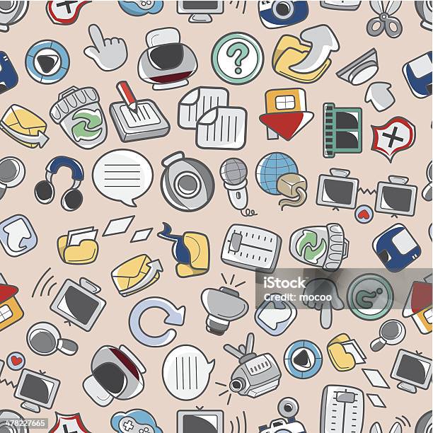 Seamless Web Pattern Stock Illustration - Download Image Now - Computer ...