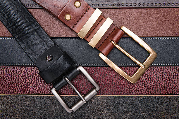 istock Close-up of two men belts 478230998